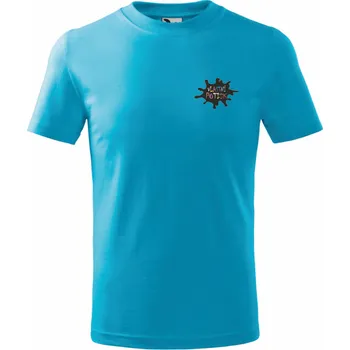 Chlapecké tričko ON-DESIGN Dětské triko s vlastním potiskem Velikost: 146 cm/10 let, Umístění potisku: levé prso, Barva: tyrkysová