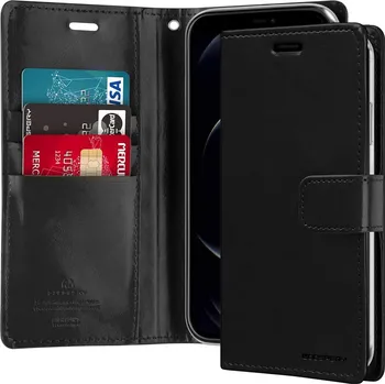 Pouzdro na mobilní telefon Mercury Knížkové pouzdro na iPhone 12 Pro MAX - Mercury, Bluemoon Diary Black