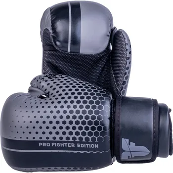 Boxerské rukavice Fighter otevřené rukavice - šedá/černá, OHF-HXGR-0209 M