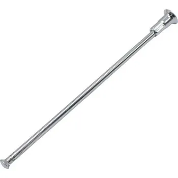 Paprsek kola M4x158 rovný CHROMOVANÝ s maticí M4x16