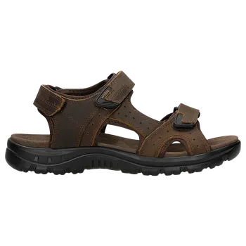 Pánské sandále Hnědé Pánské Sandály Z Kůže Crazy Horse Wojas 2901492 42