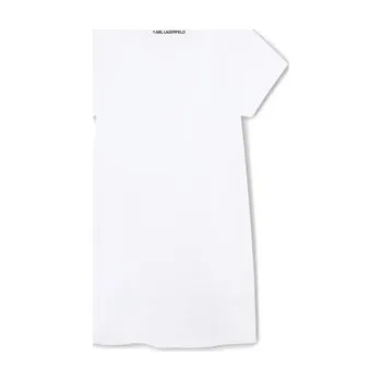 Dámské šaty Karl Lagerfeld Kids Každodenní šaty Z30454 D Bílá Regular Fit 16Y