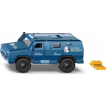 auto na autodráhu Auto Siku Super - bezpečnostní auto pro přepravu peněz a cenností s nálepkami, 1:50