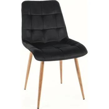 Jídelní židle Čalouněná jídelní židle Chic D Velvet černá