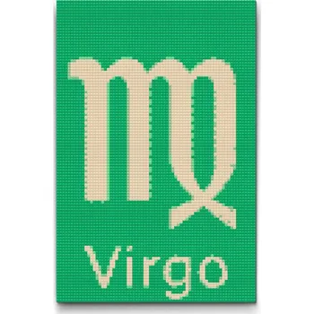 Diamantové malování Diamantové malování - Znamení zvěrokruhu - Virgo Velikost: 20x30cm, Rámování: Pouze srolované plátno, Diamanty: Čtvercové