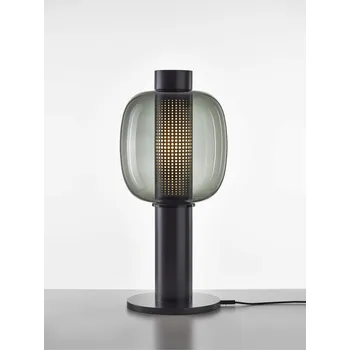 Stojací lampa Designová lampa Brokis Bonbori Large PC1165, 1xE27 Stmívání, řízení: TRIAC, Povrch Montury: šedá metalická, Barva skla: Triplex opál