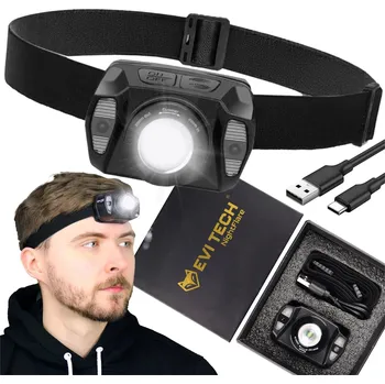 LED ČELOVKA Nabíjecí Výkonná ČELOVÁ SVÍTILNA GESTA USB NightFlare 360lm