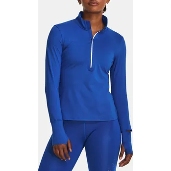 Dámské tričko Dámské triko UNDER ARMOUR QUALIFIER RUN 1/2 ZIP 1379349-400 MODRÁ XS