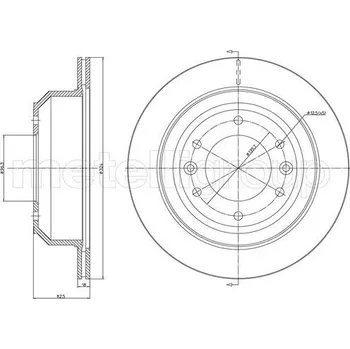 Brzdový kotouč Brzdový kotouč METELLI 23-1556