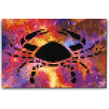 Diamantové malování Diamantové malování - Znamení zvěrokruhu - Rak Velikost: 20x30cm, Rámování: Pouze srolované plátno, Diamanty: Kulaté
