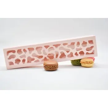 Termobox Krabičky KRABIČKA RŮŽOVÁ s okénkem - na 10ks makronek 25,8x6x4cm