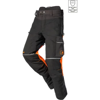 Protipořezové kalhoty SIP PROTECTION 1SRL SAMOURAI TALL - 88 cm - šedá XS