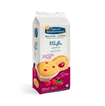 Piaceri Mediterranei bezlepkové MUFFINY S OVOCNOU NÁPLNÍ 200g (4ks)