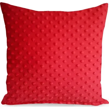 Dekorativní polštářek Dekorační polštář MINKY 02 v červené barvě