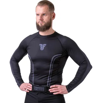 Oblečení pro bojové sporty Rashguard Fighter Lines - černá, FRSG-LN M