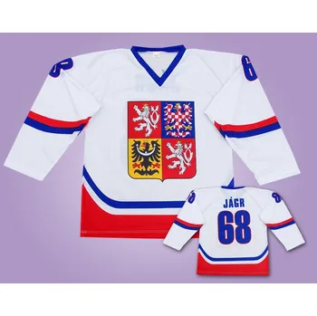 Hokejové dresy bílý ČR Jágr Velikost: XXXL