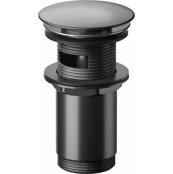 Sifon CERSANIT 3D Výpust umyvadlová Cersanit celokovová gun metal 5/4" CLICK‑CLACK automatická univerzální, S951‑705 S951-705