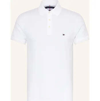 Pánská košile Tommy Hilfiger Pánská Polokošile Z Piké Slim Fit, bílá, S