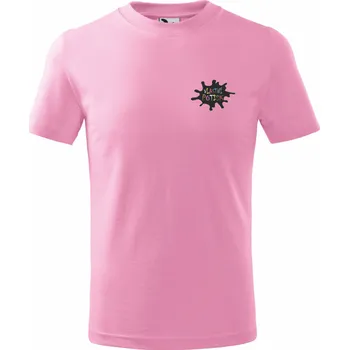 ON-DESIGN Dětské triko s vlastním potiskem Velikost: 134 cm/8 let, Umístění potisku: levé prso, Barva: růžová