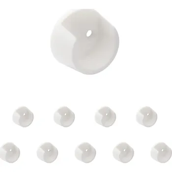 Walteco Držák šatní tyče, průměr 25mm, plast, bílý Množství: 10 ks