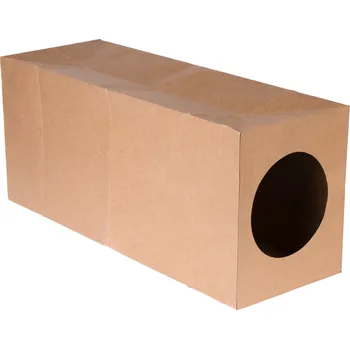Hračka pro kočku Zooplus Basics tunel pro kočky 27x22x65cm hnědá
