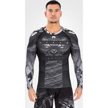 Oblečení pro bojové sporty Venum Gorilla Jungle rashguard s dlouhým rukávem - černá/bílá, VENUM-05078-108 M