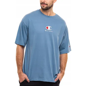 Pánské tričko Champion Crewneck modré 220270 BS099 - XL