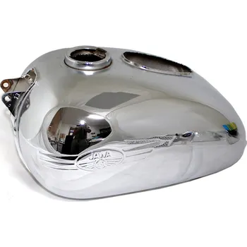 Palivová nádrž Nádrž na malou Kývačku 125, 150, 175 s dírou pro spínací skříňku - (s logem JAWA-ČZ)