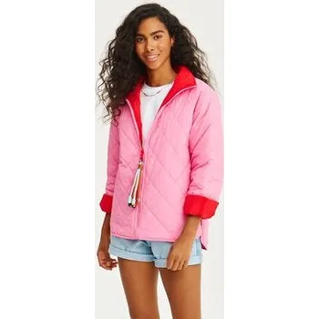 NAOKO Bunda pro přechodné období Poppy Strawberry Sorbet Červená Regular Fit L