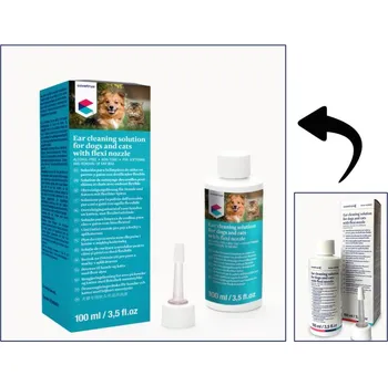 Kosmetika pro psa Covetrus Essentials Ušní čisticí roztok pro psy a kočky s aplikátorem CVET