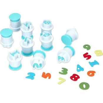 Jedlá dekorace na dort Cake Masters Pístový vypichovač Čísla 10ks