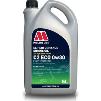 Auto-moto MILLERS OILS motorový olej plně syntetický s nanočásticemi EE Performance C2 ECO 0w30 5l