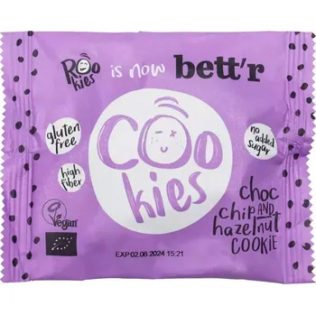 Rookies COOKIES Čokoláda & lískové ořechy BIO 40 g