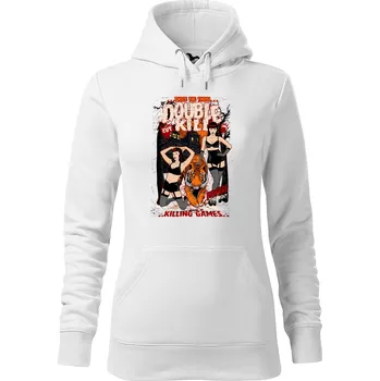 Dámská mikina DOBRÝ TRIKO Dámská mikina s potiskem Double kill Velikost dámské mikiny: XS, Barva: Bílá