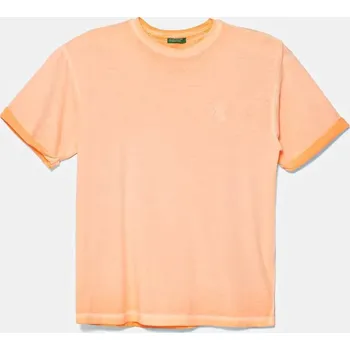 Chlapecké tričko Dětské bavlněné tričko United Colors of Benetton oranžová barva, 3085C10P9 3085C10P9.G.Seasonal 22X, vel. 160
