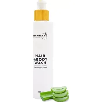 Sprchový gel VIVAHERB sprchový gel na vlasy a tělo s Bio Aloe Vera 250 ml