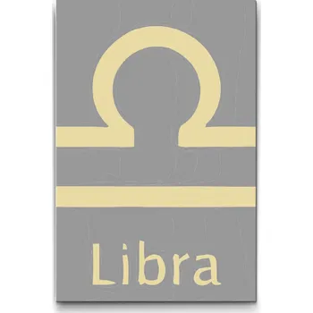 Malování podle čísel - Znamení zvěrokruhu - Libra Velikost: 40x60cm, Rámování: Pouze srolované plátno