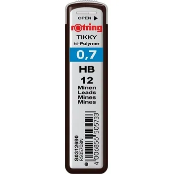 Mikrotužka ROTRING tuhy do mechanických tužek TIKKY 0,7 MM HB náhradní tuhy do tužky +