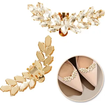 Brož Flamenco Mystique Klipsy na boty s krystalky, zirkony 2 ks KDB47