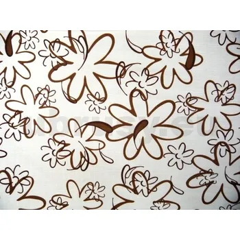 ubrus Ubrus s hnědou kytkou TCG-3 - kruh 45 cm