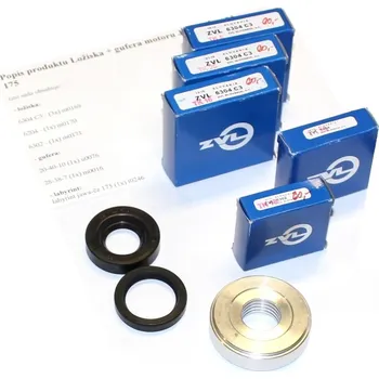 Motor pro motocykl Ložiska + gufera motoru Jawa - Čz 125 a 175 a ČZ 501 bez dynamostarteru