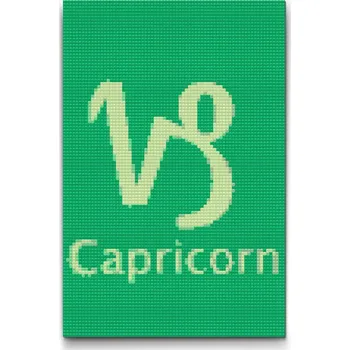 Diamantové malování Diamantové malování - Znamení zvěrokruhu - Capricorn Velikost: 20x30cm, Rámování: Pouze srolované plátno, Diamanty: Čtvercové