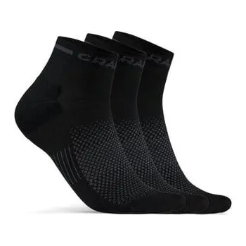 Běžecké oblečení Běžecké ponožky CRAFT CORE Dry Mid - 5 párů - černé Velikost textilu: 40-42