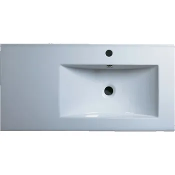 Umyvadlo Umyvadlo LAMIA s odkládací plochou vlevo, 90x46 cm