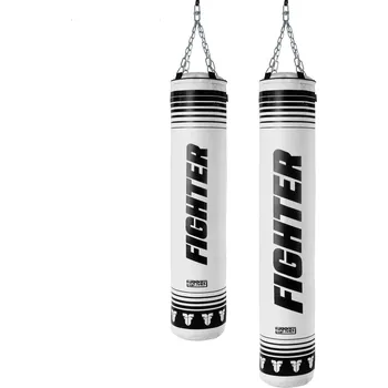 Boxovací pytel Fighter boxerský pytel XTR 150 a 180cm - bílá/černá 150 cm