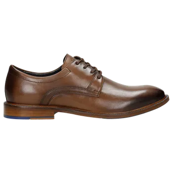 Pánské polobotky Hnedé Šnurovacie Tenisky Z Hladkej Kože Wojas 1013352 41