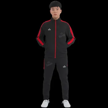 Tepláková souprava Daedo - černá/červená, CH1430 M