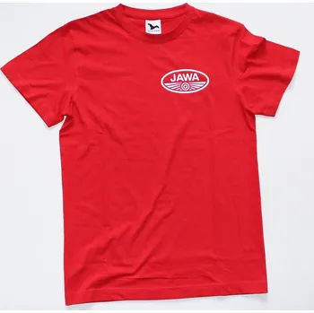 Pánské tričko Tričko s logem Jawa - Červené červené trička Jawa: velikost S