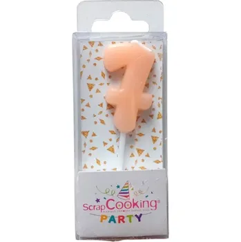 Dortová svíčka ScrapCooking Svíčka na dort oranžová 7