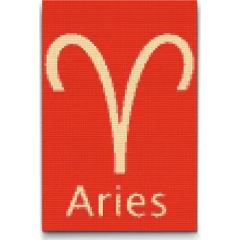 Diamantové malování Diamantové malování - Znamení zvěrokruhu - Aries Velikost: 40x60cm, Rámování: Pouze srolované plátno, Diamanty: Čtvercové